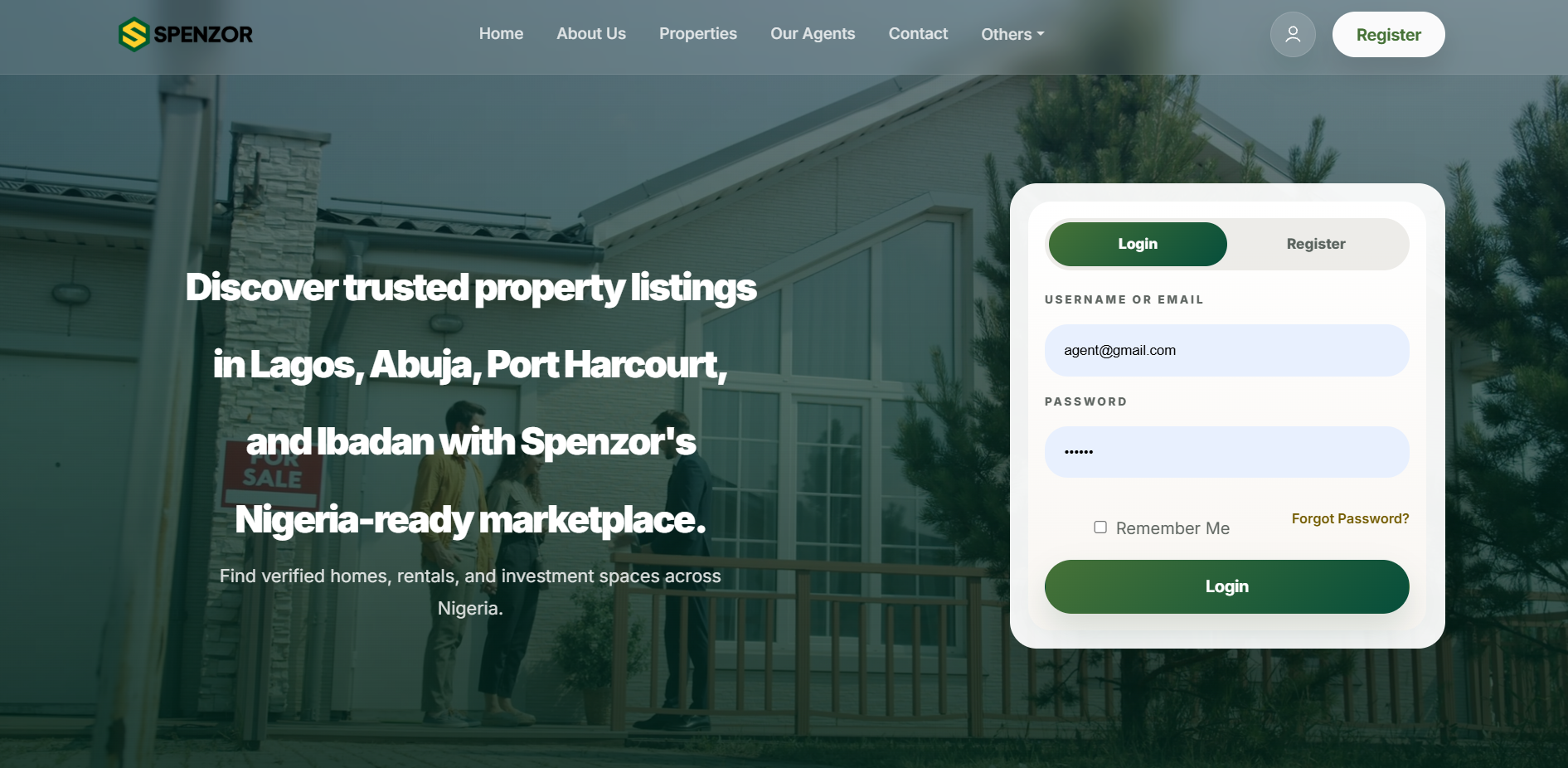 Spenzor.ng Platform